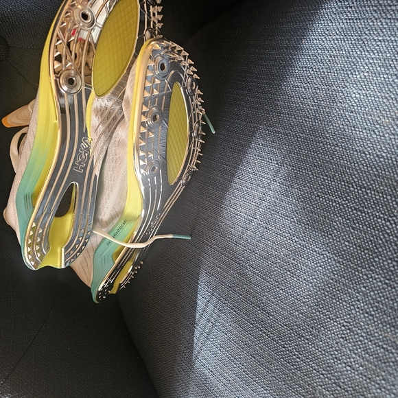 Hoka White and Teal Athletic Shoes - Picture 12 of 12